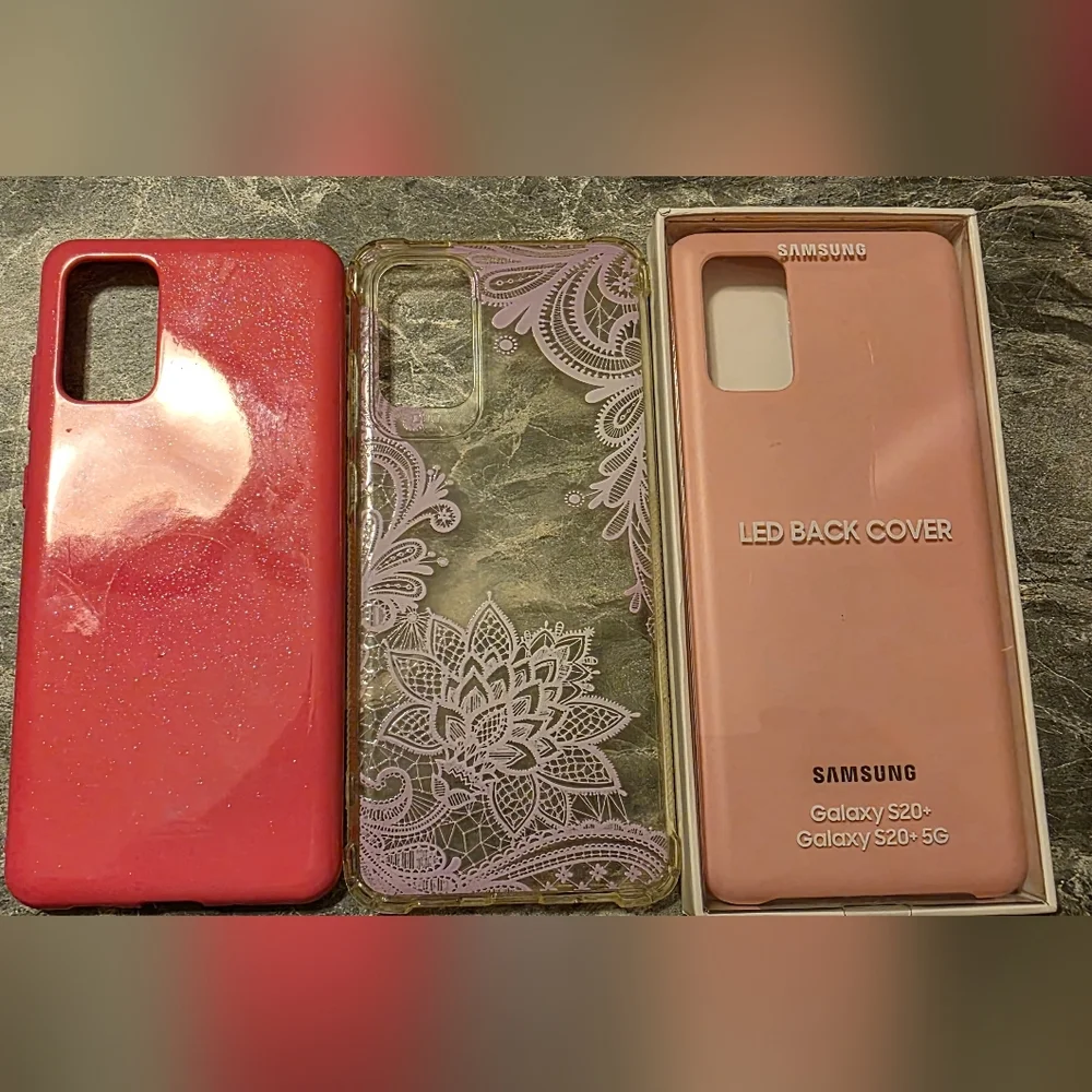 3 samsung S20+ phone cases